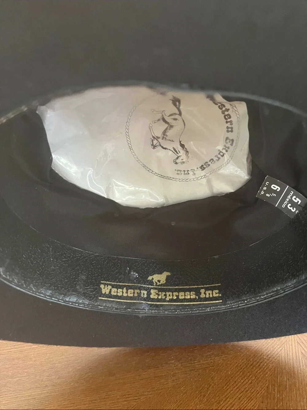 Western Gambler Hat Black Wool Western Express Unisex Size Small